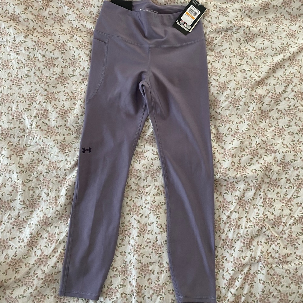 NWT Under Armour Lavender Compression Leggings Size Small - Picture 2 of 8